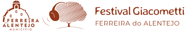 Logos: Câmara Municipal de Ferreira do Alentejo,  Festival Giacometti